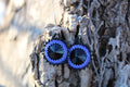 Purple Rivoli Earrings