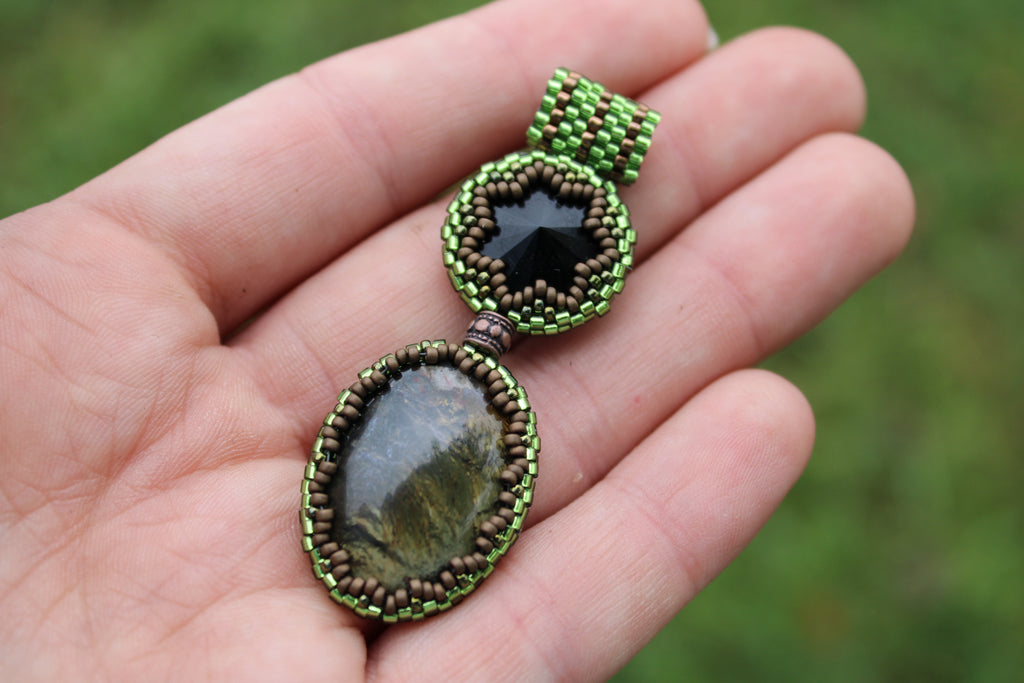 Antique Labradorite Pendant