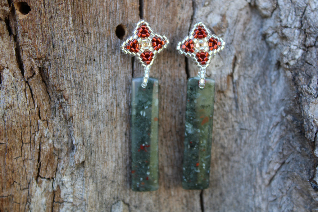 Bloodstone Rectangle Spikes