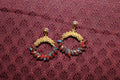 Red Magatama Earrings