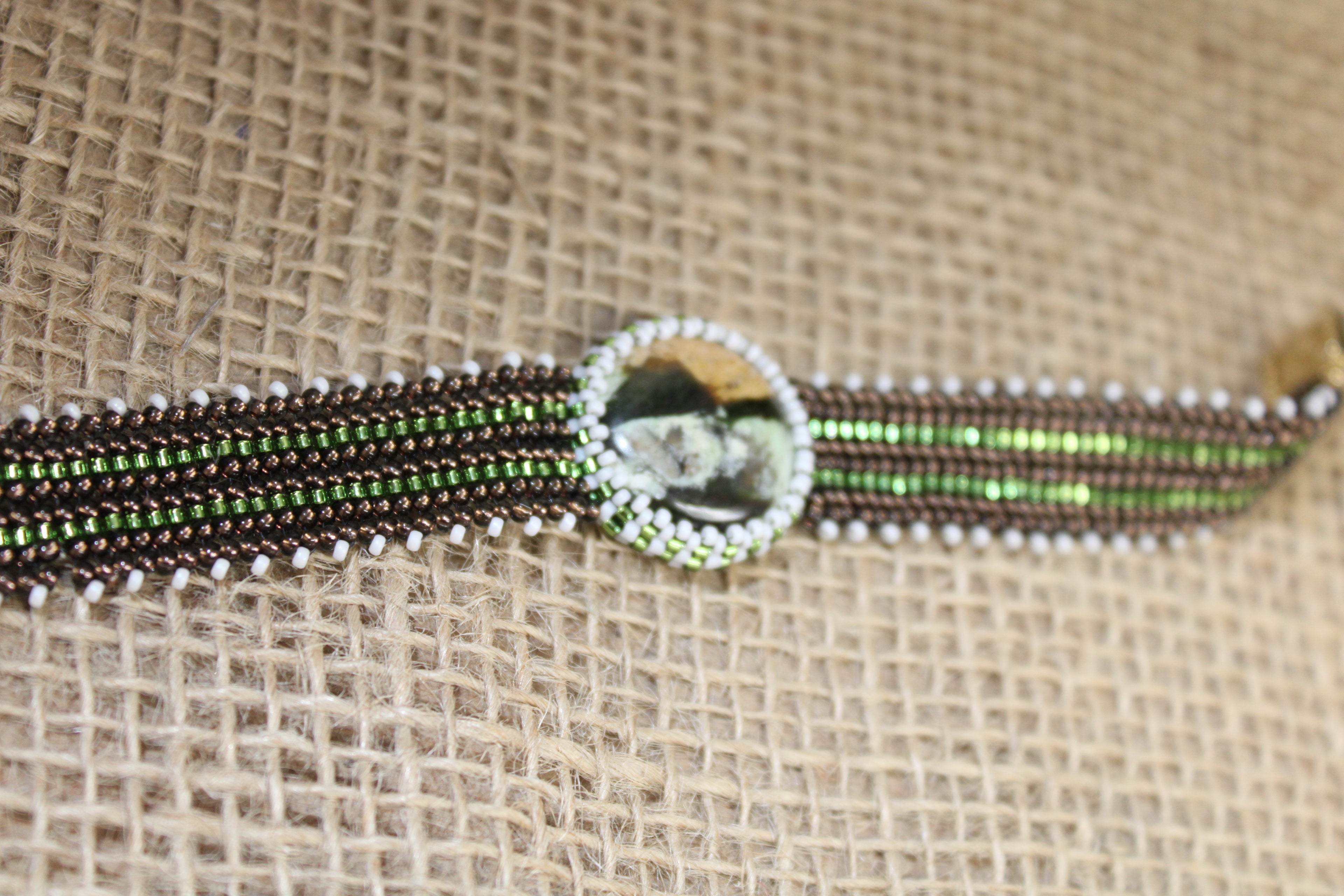 Polychrome Jasper Narrow Cuff Bracelet