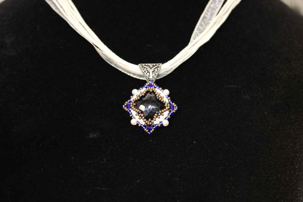 Blue Faceted Necklace