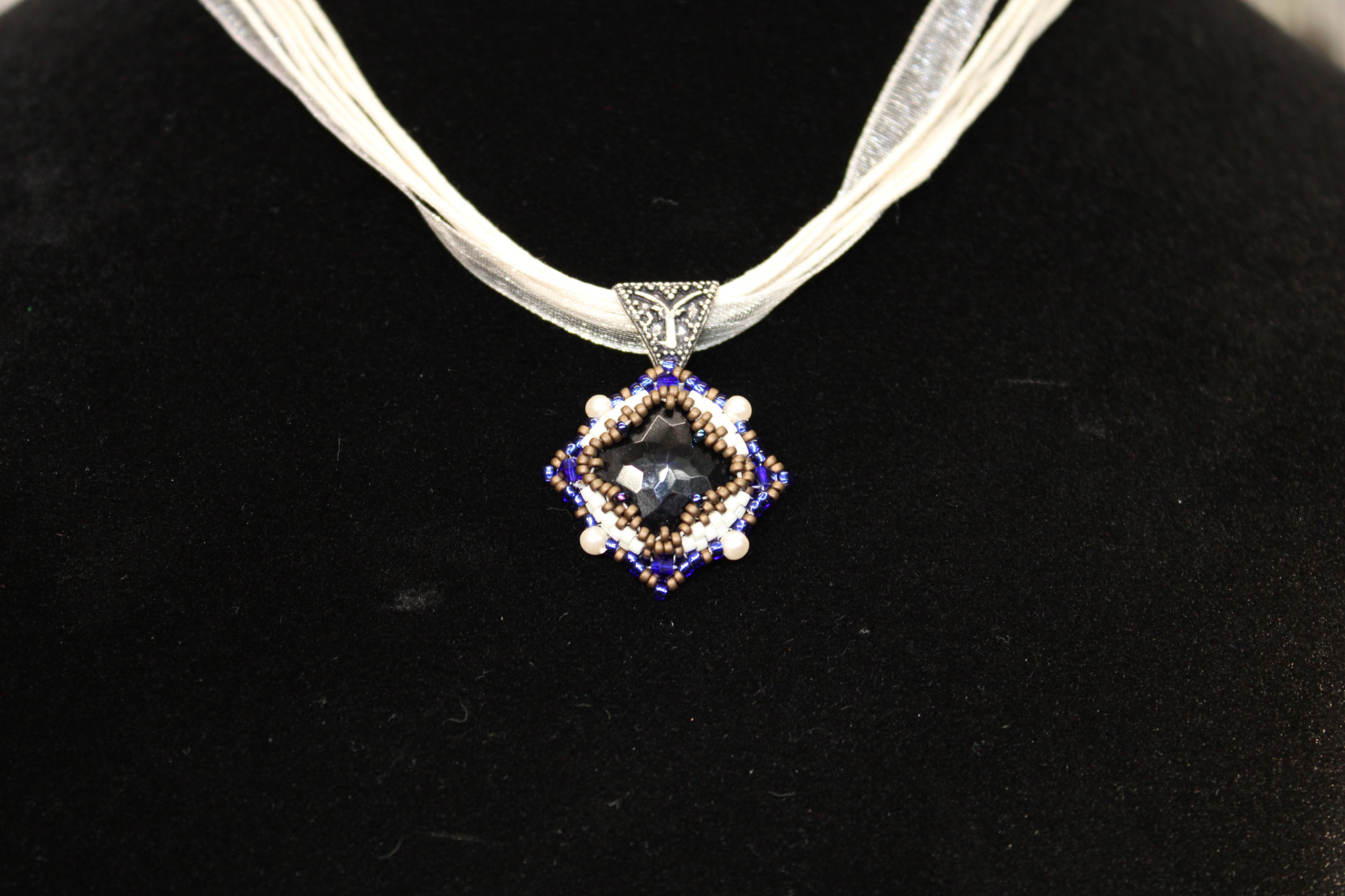 Blue Faceted Necklace