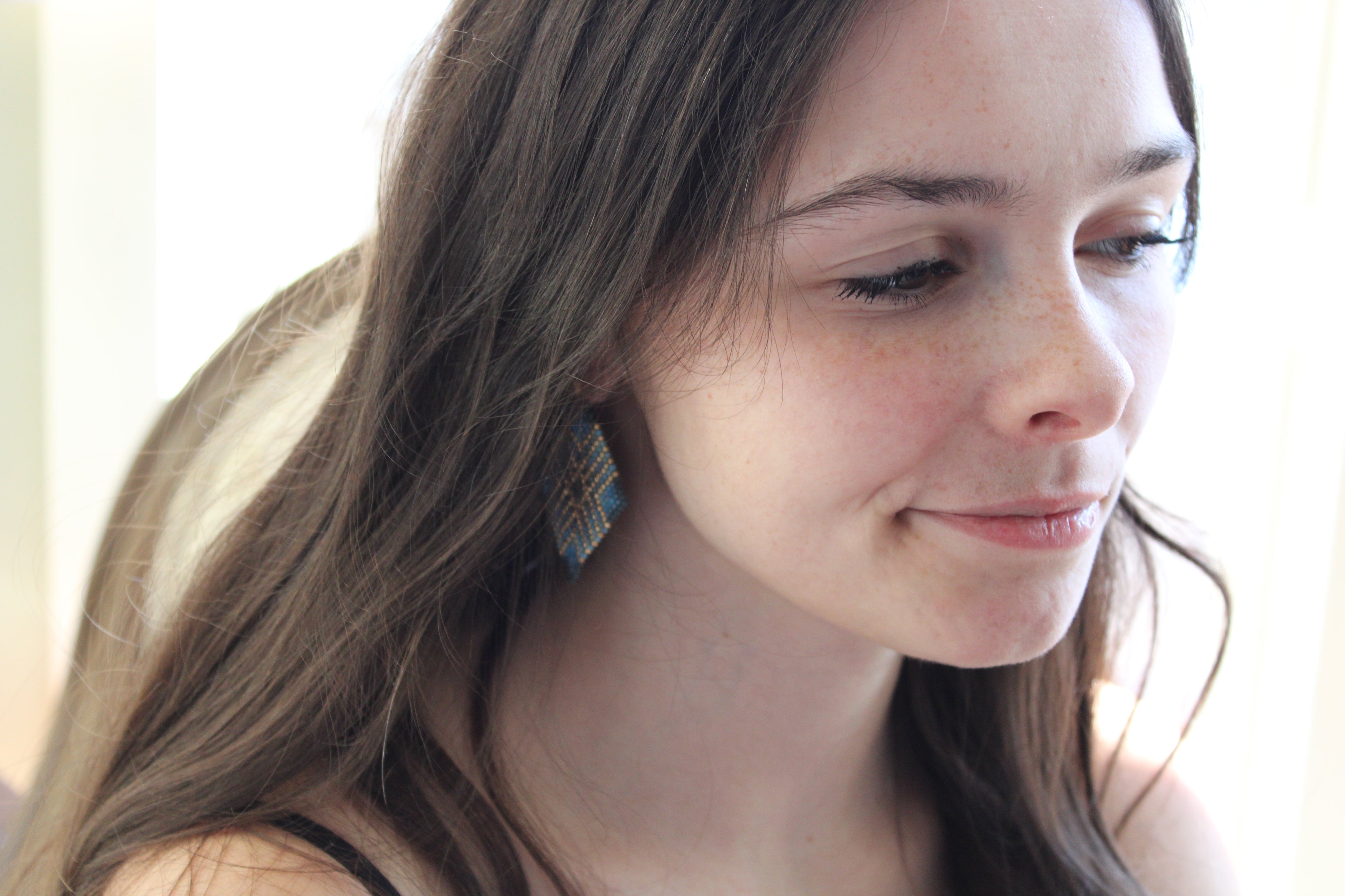 Atlantisesque Brick Stitch Earrings