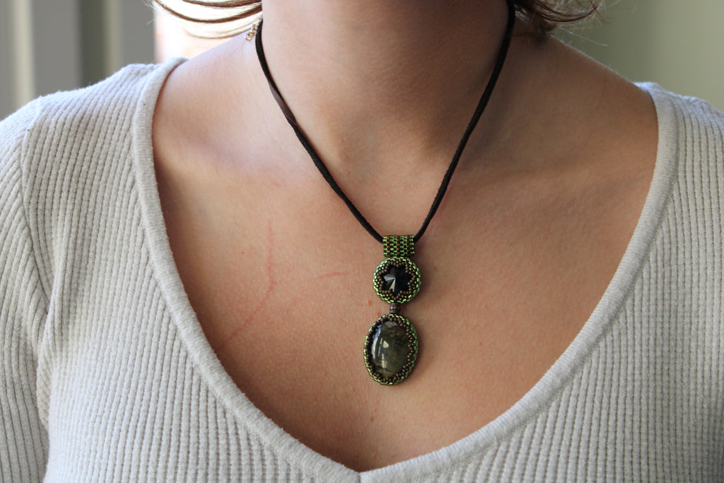 Antique Labradorite Pendant