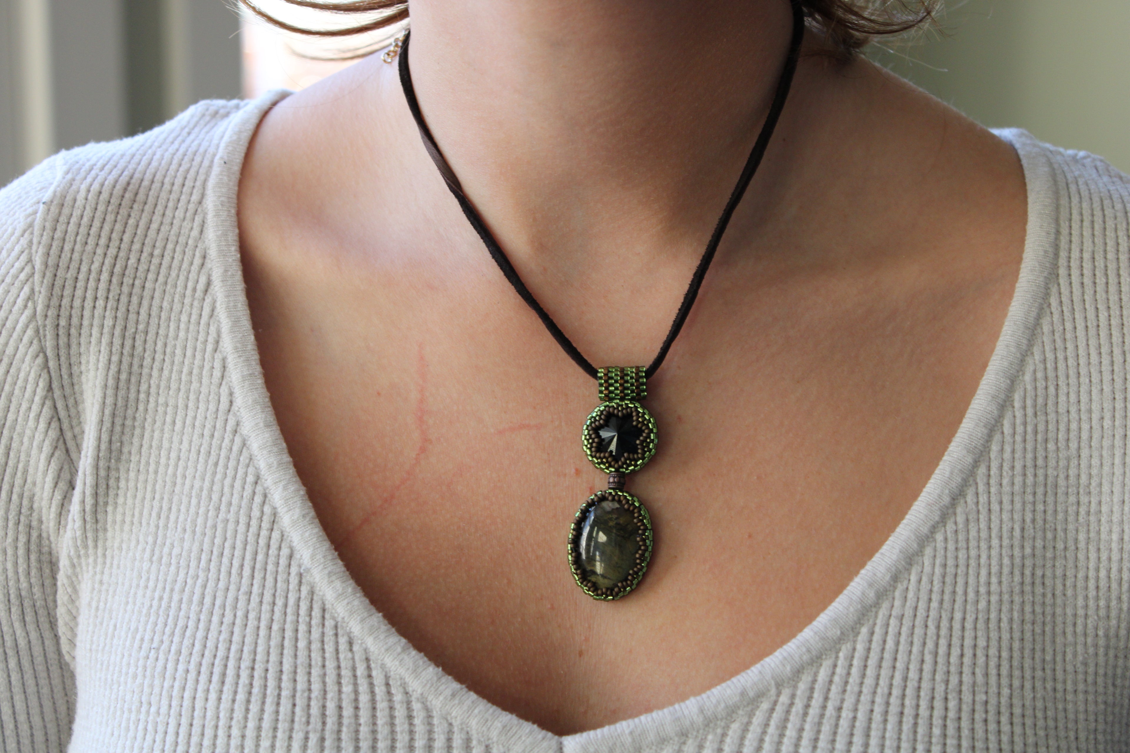 Antique Labradorite Pendant
