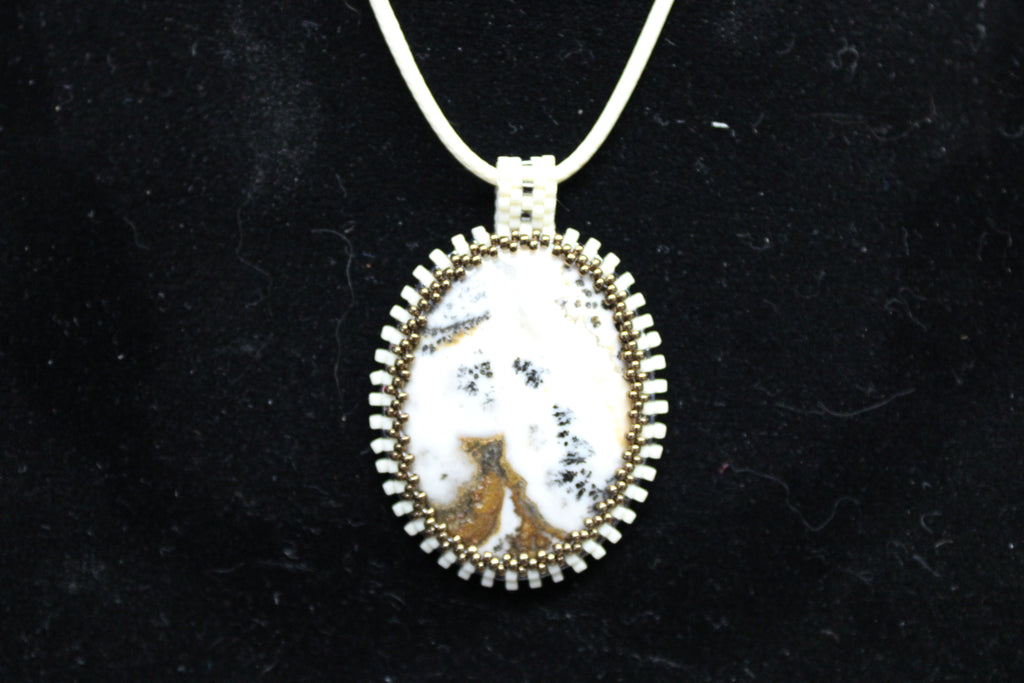 Dendritic Agate Estate Necklace