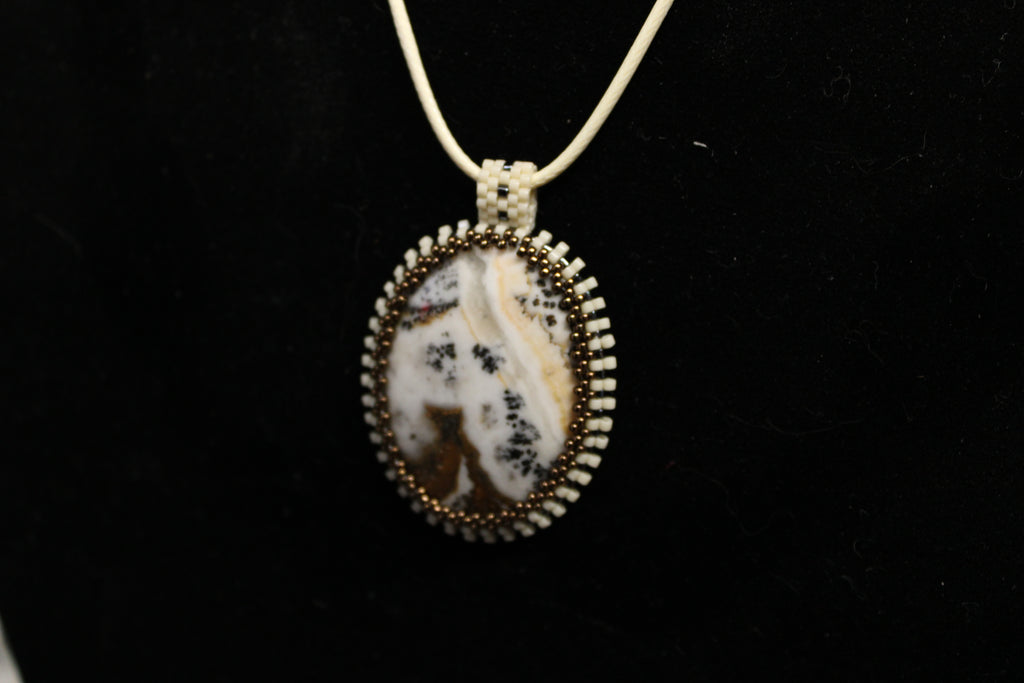 Dendritic Agate Estate Necklace