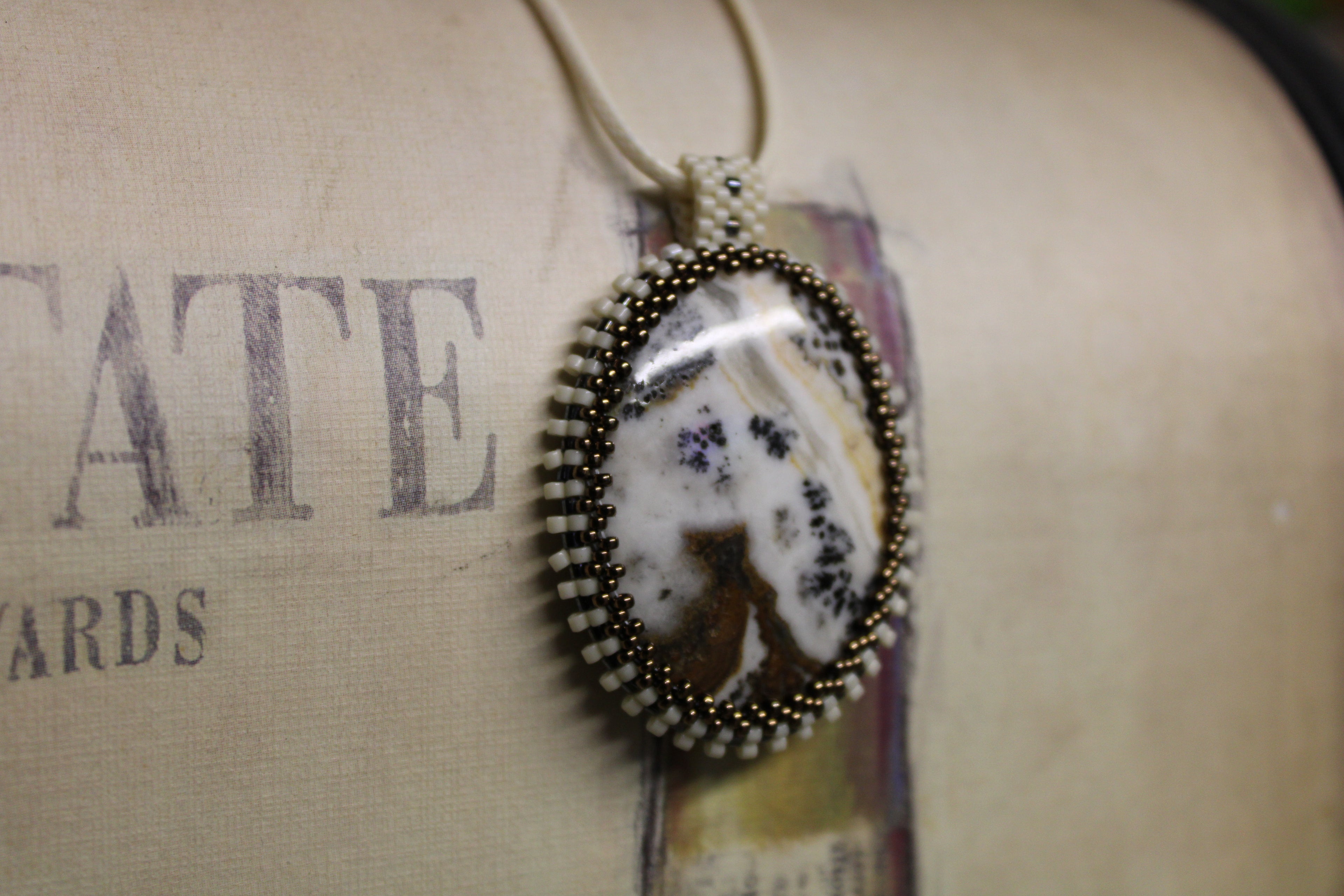 Dendritic Agate Estate Necklace