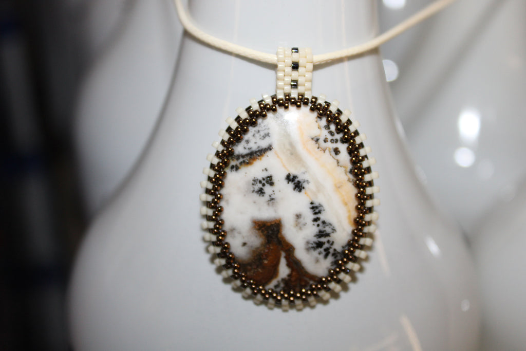 Dendritic Agate Estate Necklace