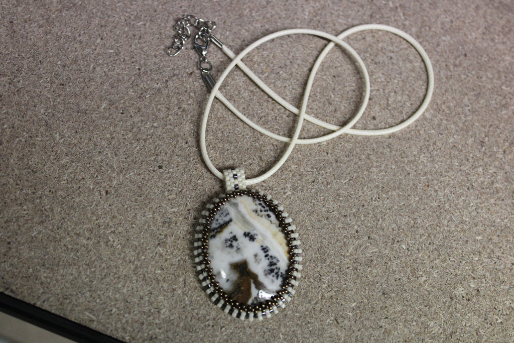 Dendritic Agate Estate Necklace