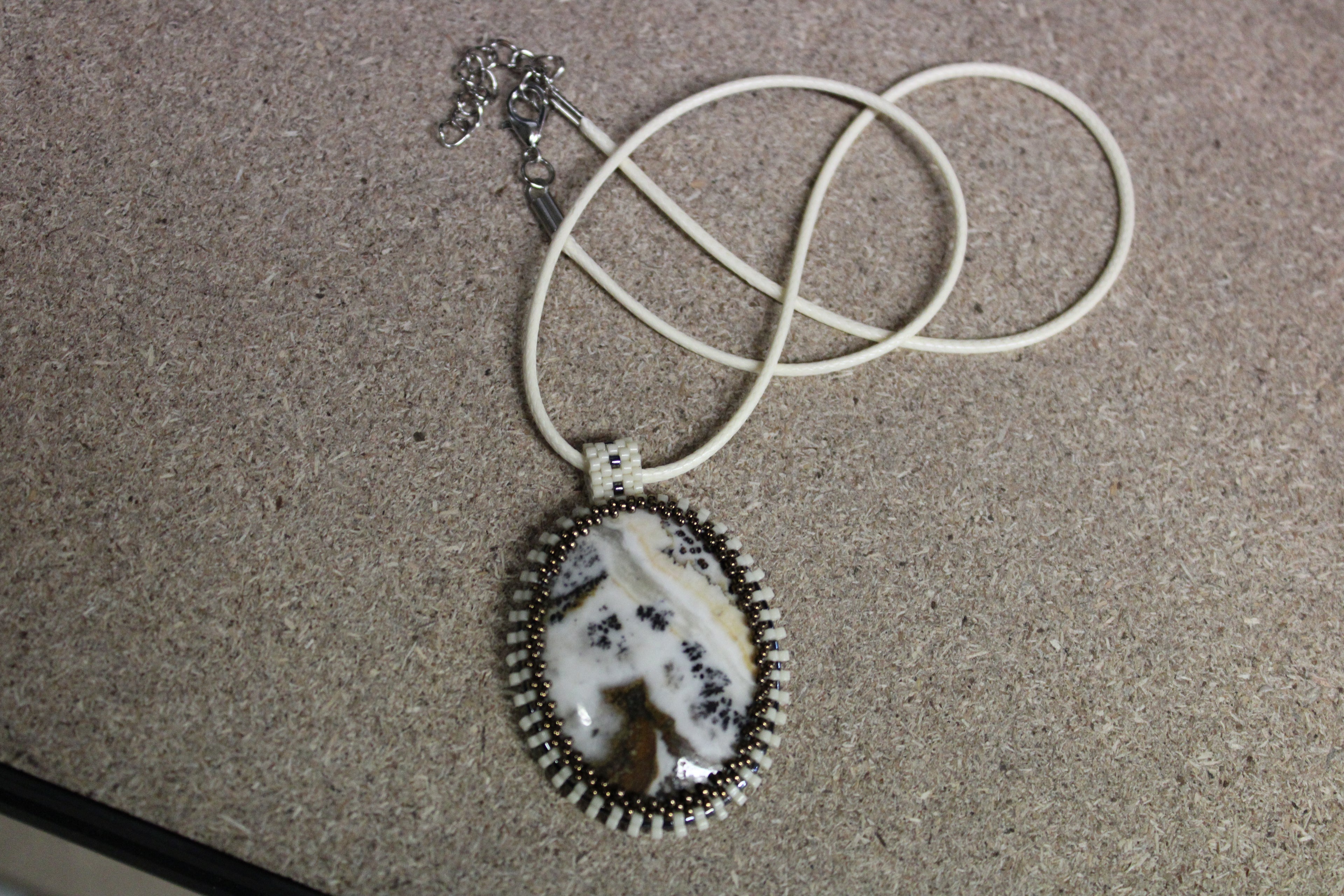 Dendritic Agate Estate Necklace