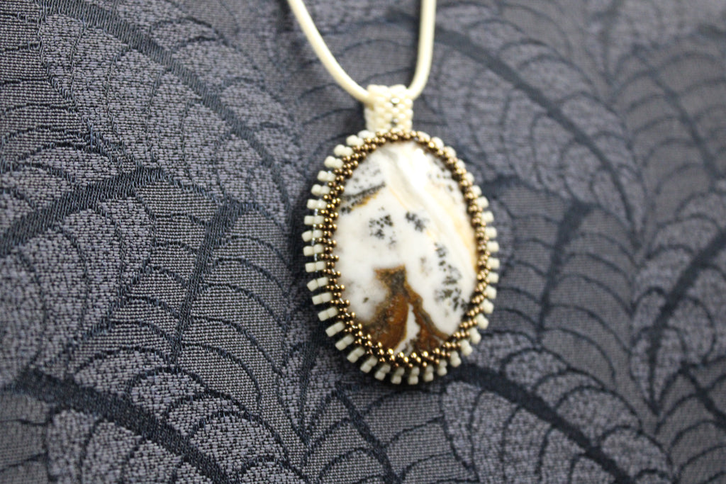 Dendritic Agate Estate Necklace
