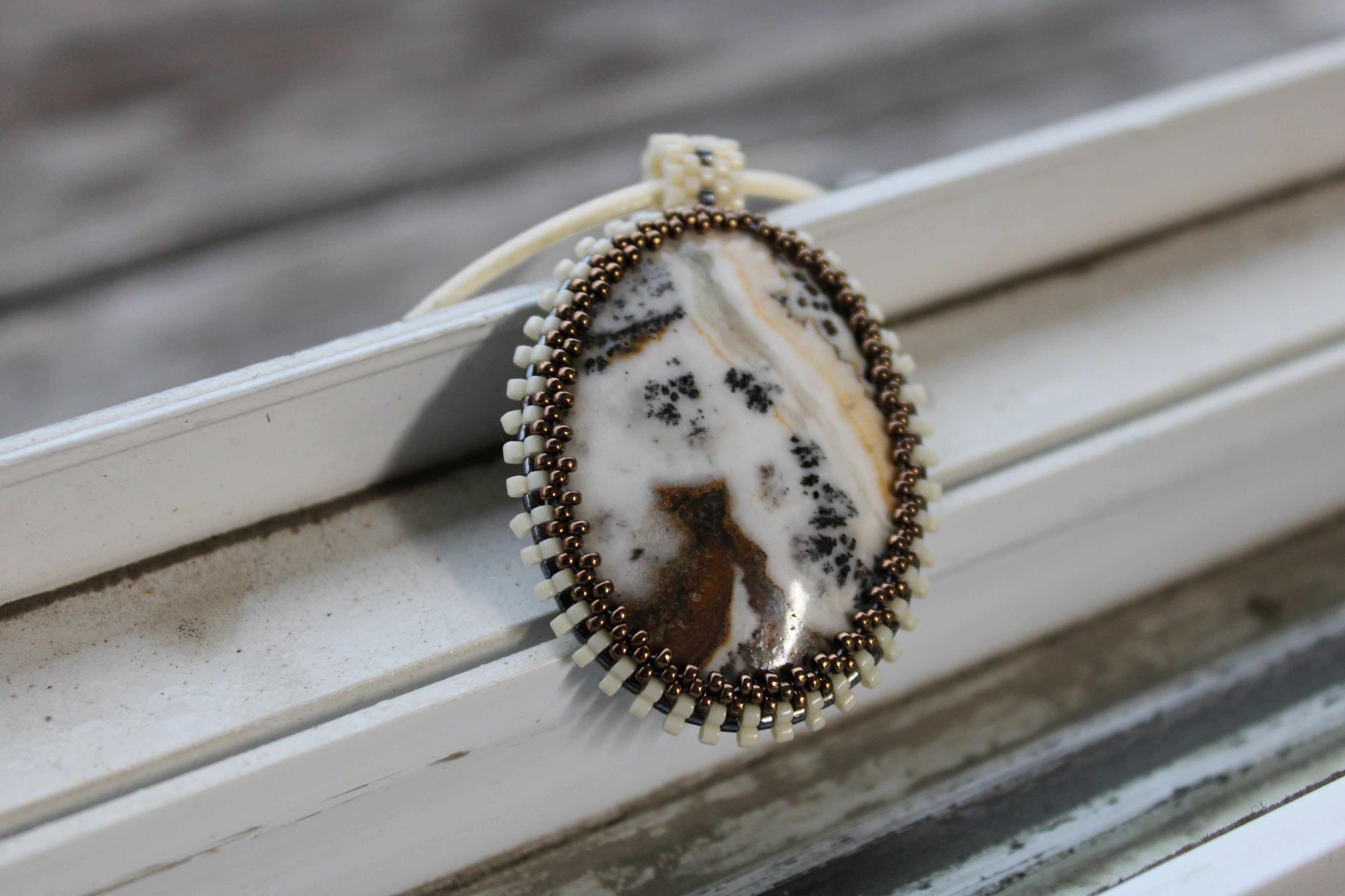 Dendritic Agate Estate Necklace