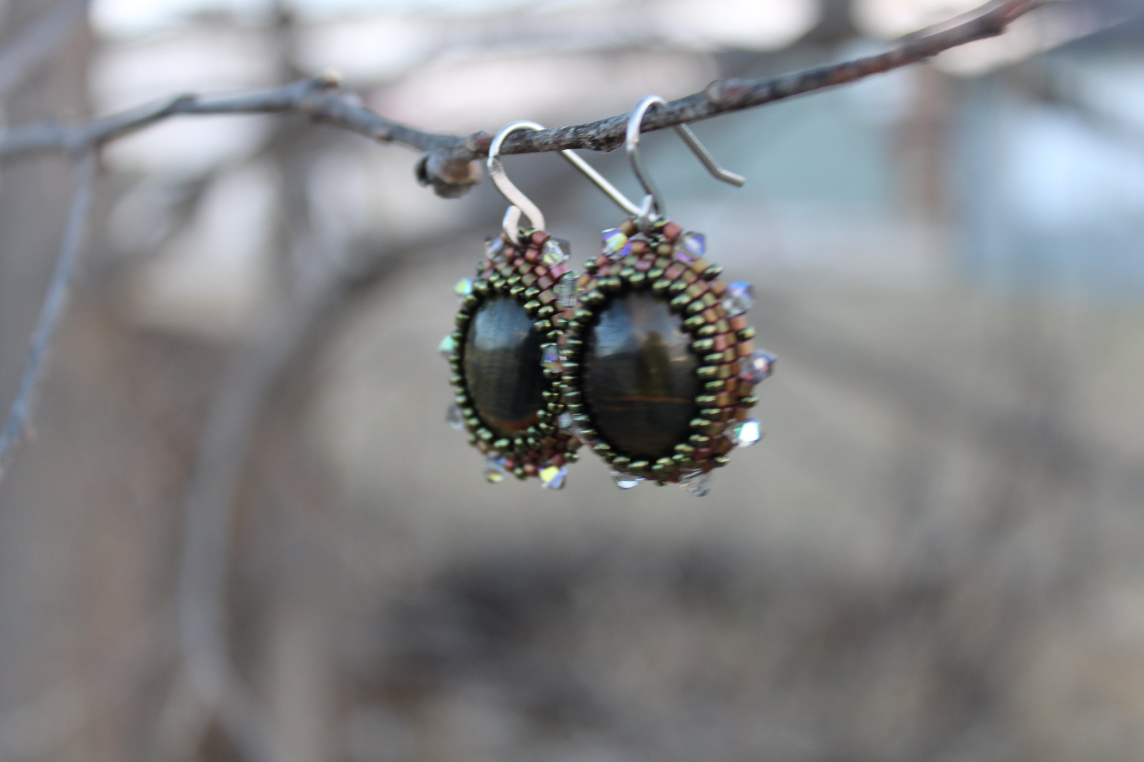Falcons Eye Estate Earrings