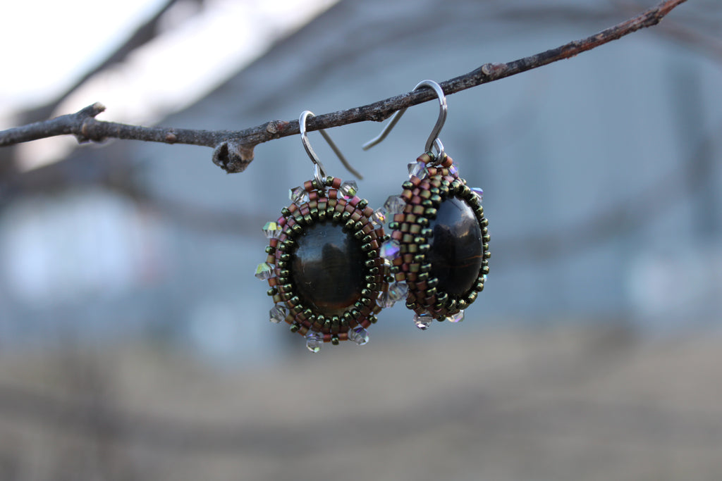 Falcons Eye Estate Earrings