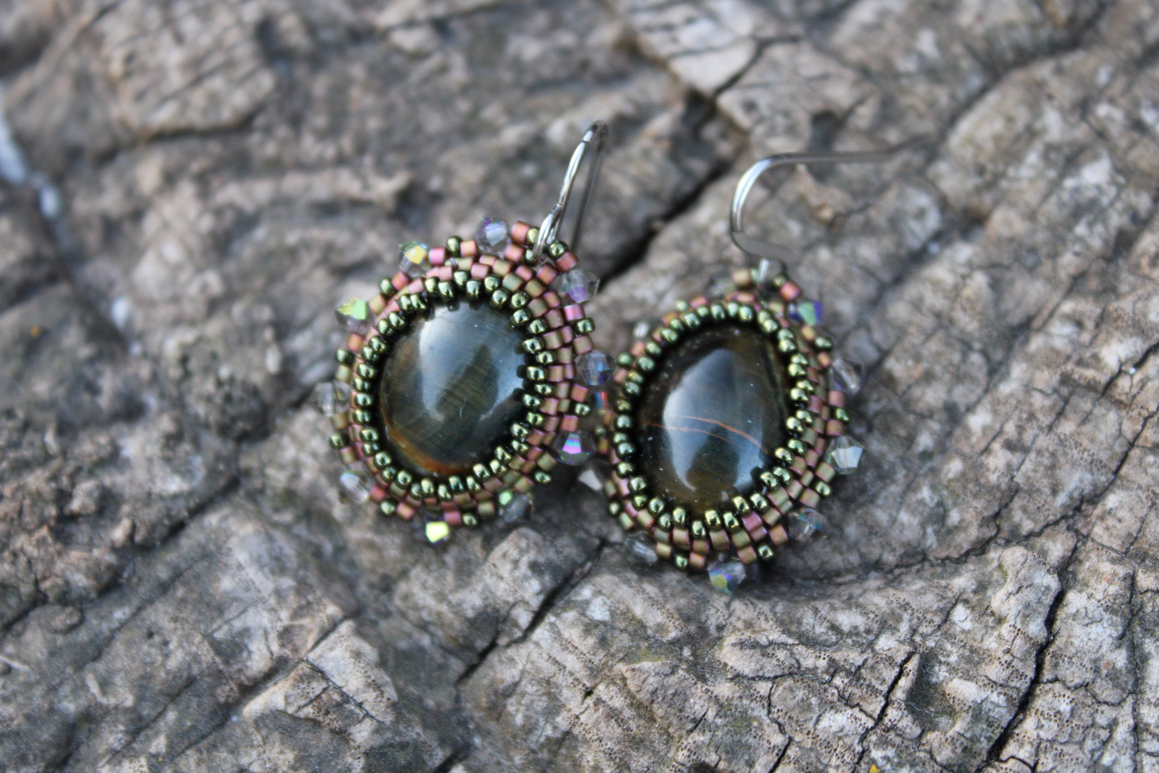Falcons Eye Estate Earrings