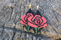Rose Brick Stitch Earrings