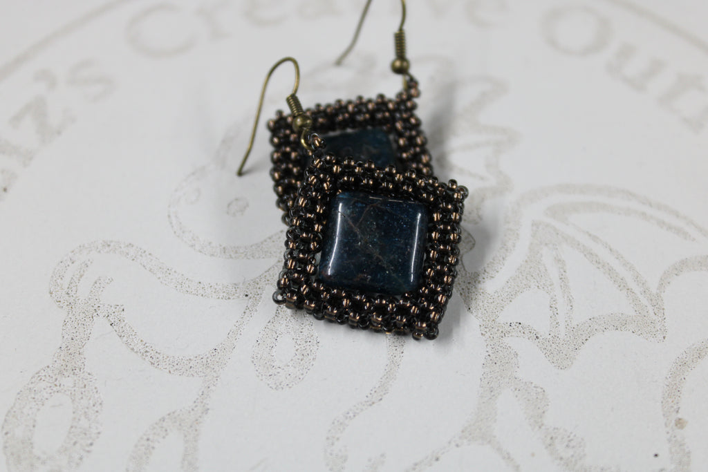 Apatite Spinner Earrings