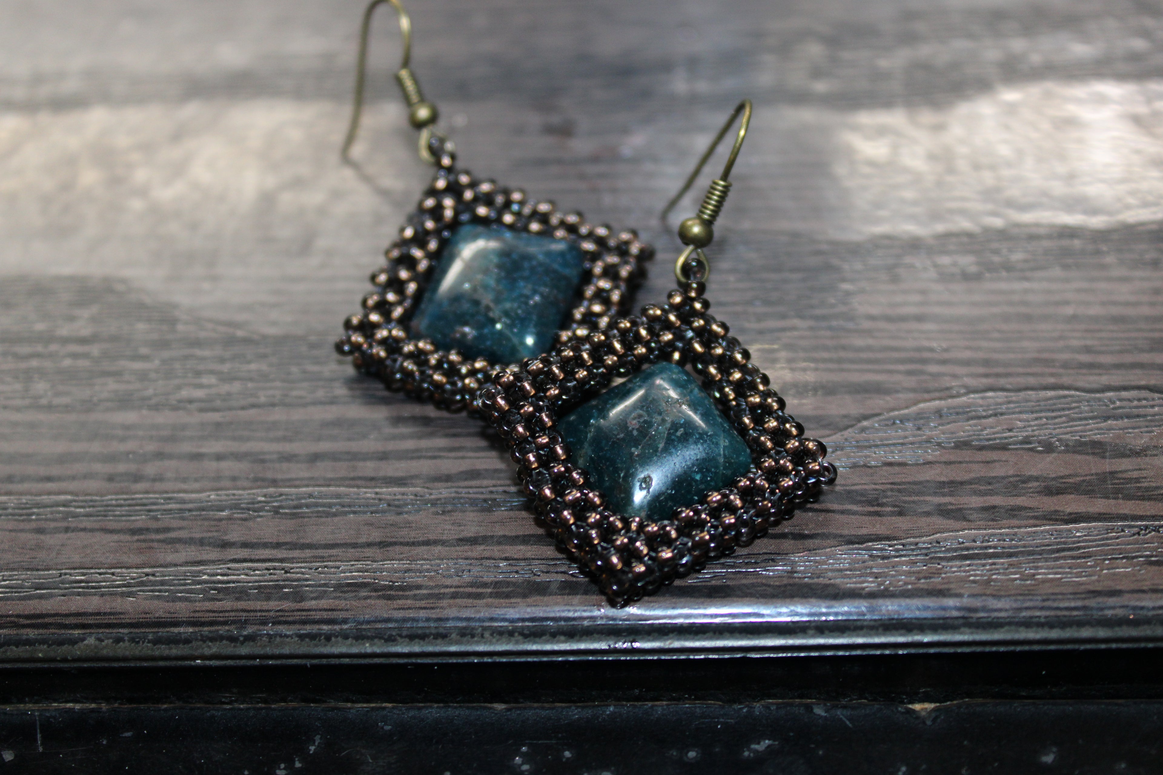 Apatite Spinner Earrings