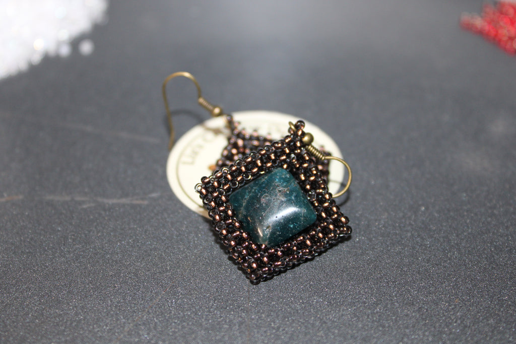 Apatite Spinner Earrings