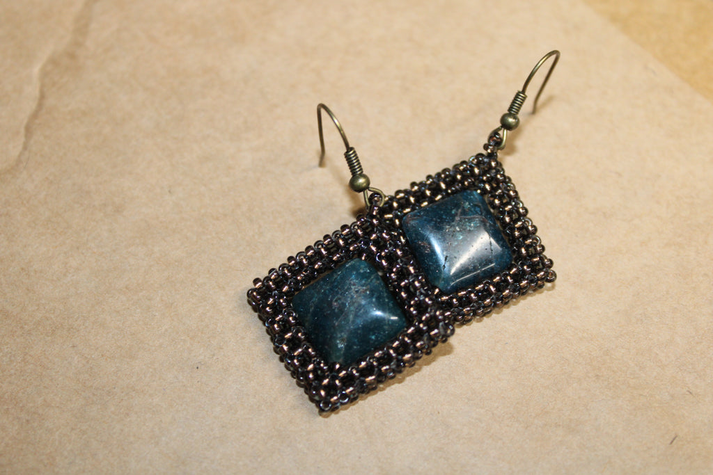 Apatite Spinner Earrings