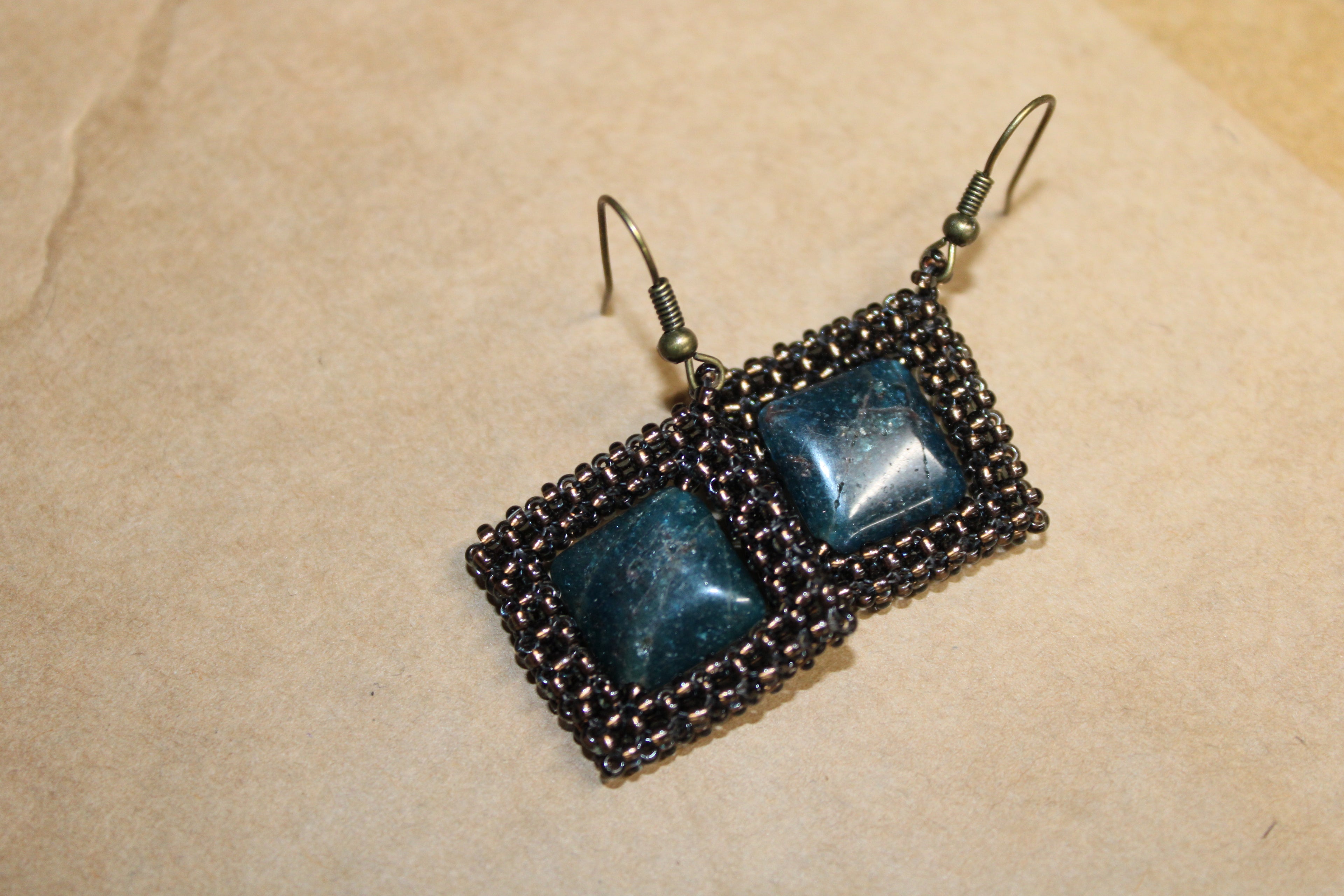 Apatite Spinner Earrings