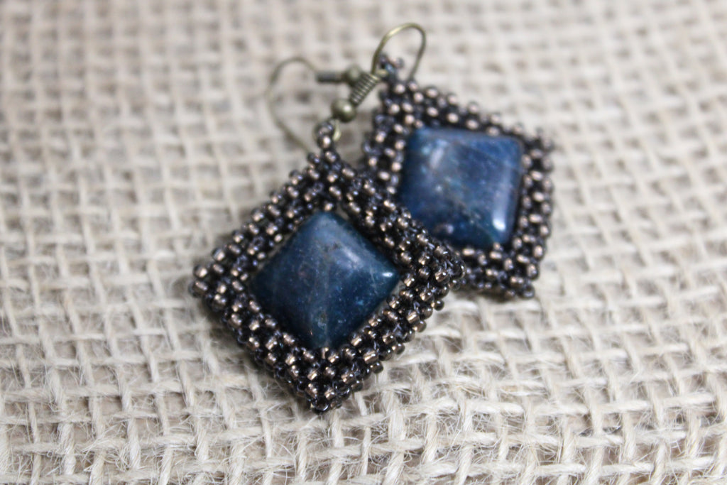Apatite Spinner Earrings