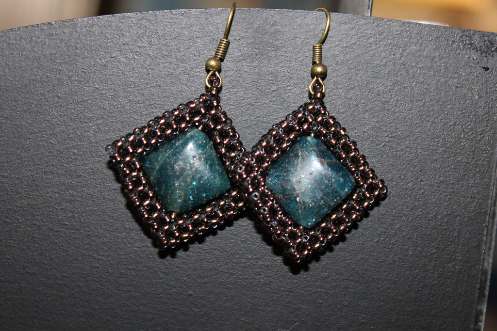 Apatite Spinner Earrings