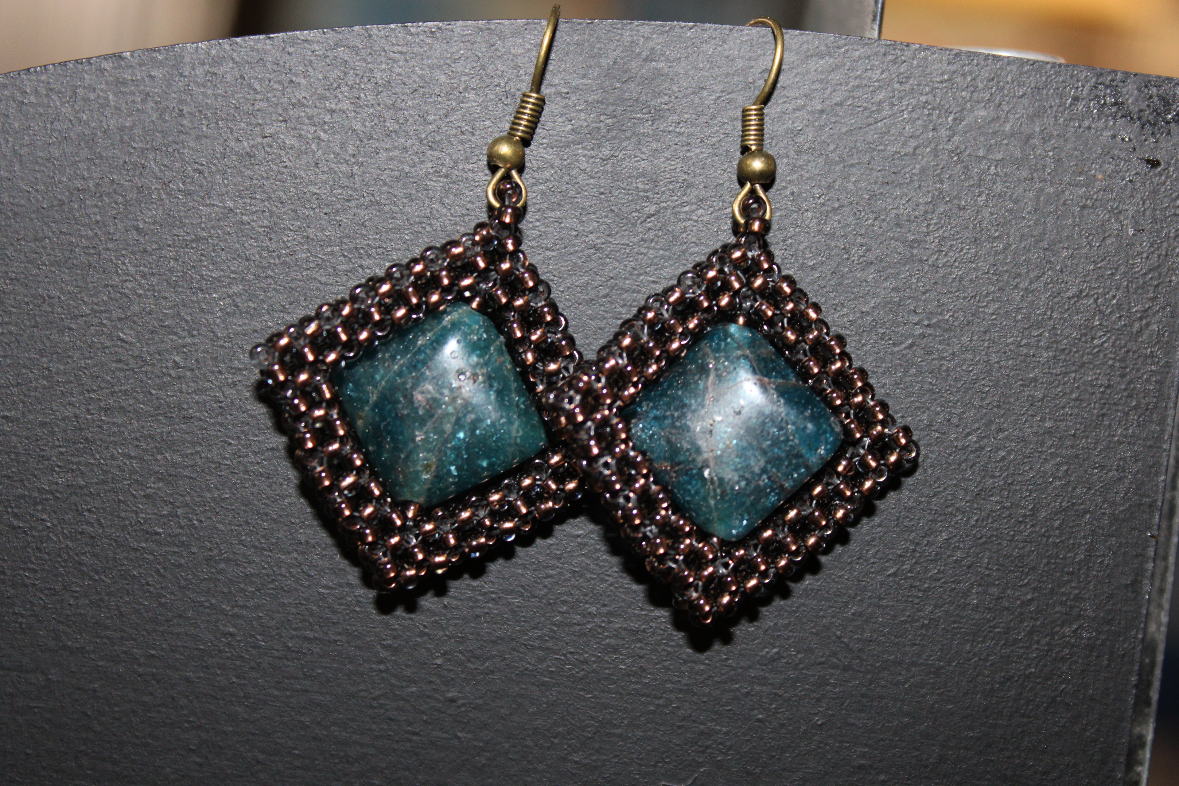 Apatite Spinner Earrings