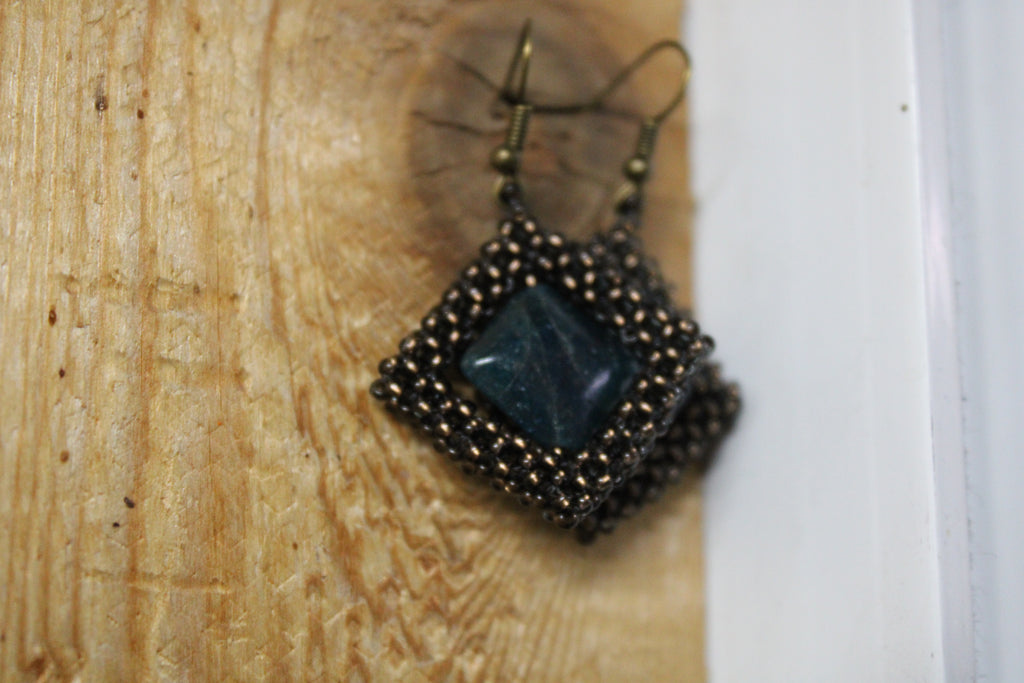 Apatite Spinner Earrings