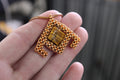 Tigers Eye Geometric Necklace