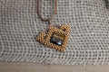 Tigers Eye Geometric Necklace