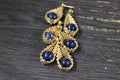 Gold Tiger's Eye Drop Earrings