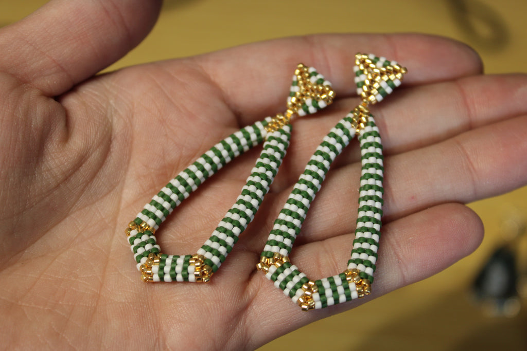 Open Tie Shaped Earrings