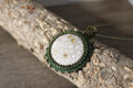 Green Agatized Coral Necklace