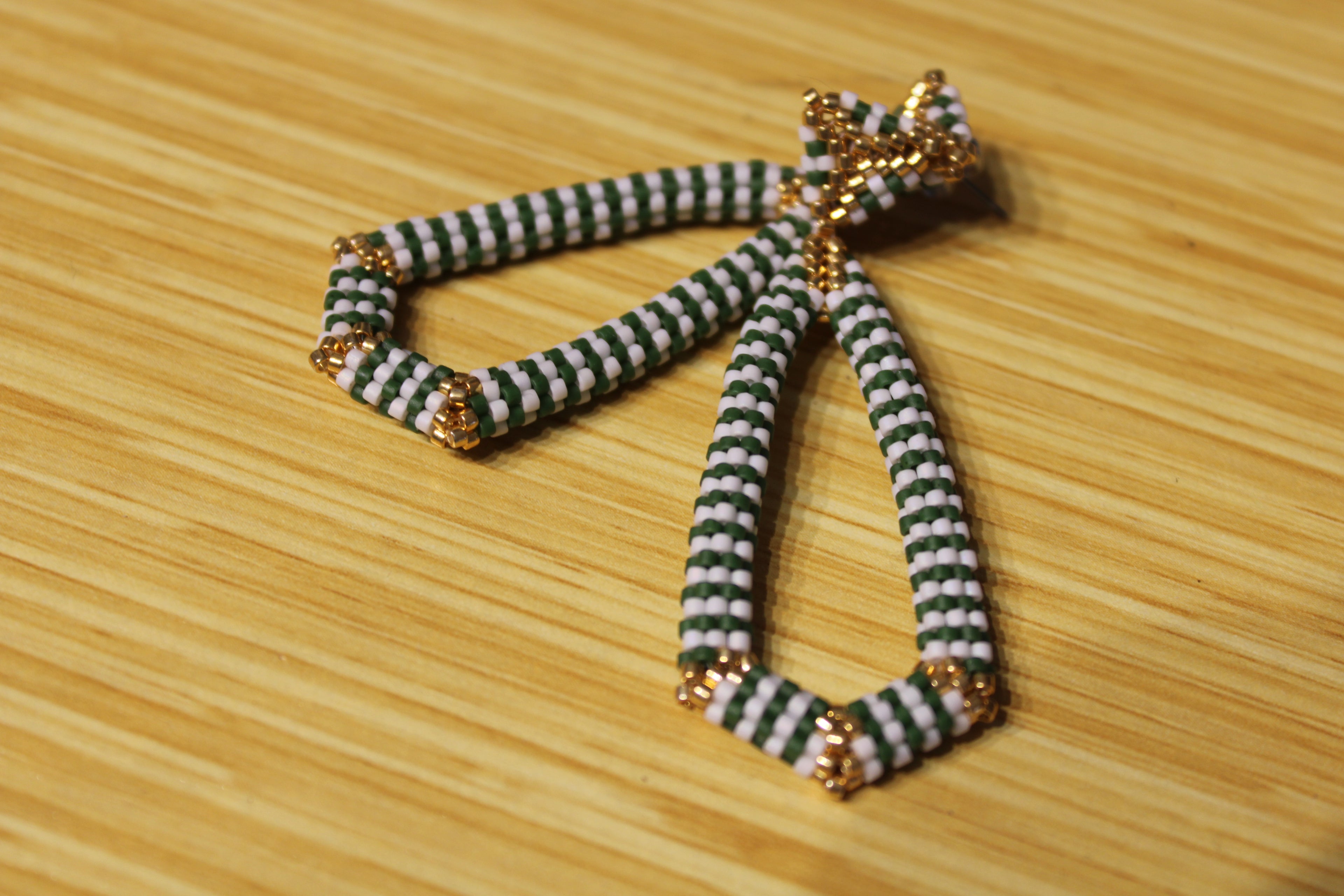 Open Tie Shaped Earrings