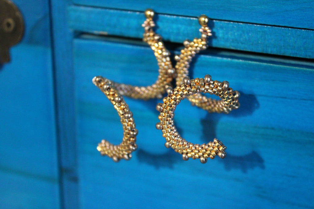 Gold Spiral Earrings