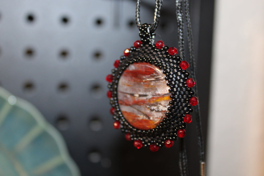 Petrified Wood Estate Necklace