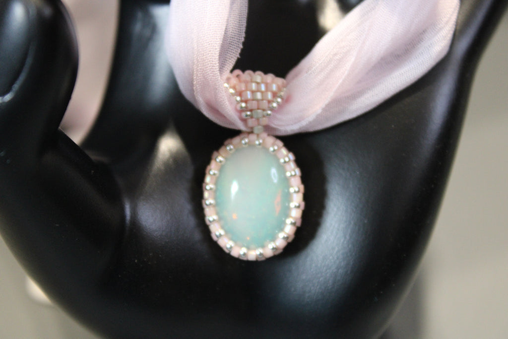 Opal Ribbon Necklace