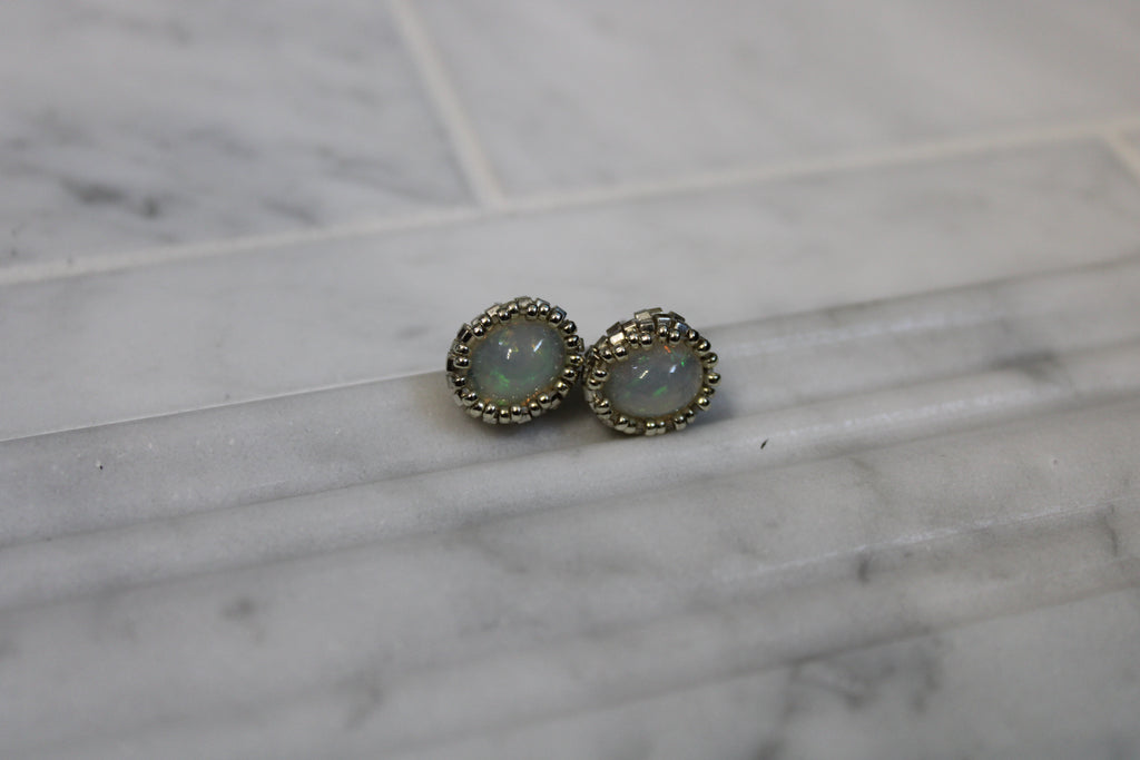 Opal Stud Earrings