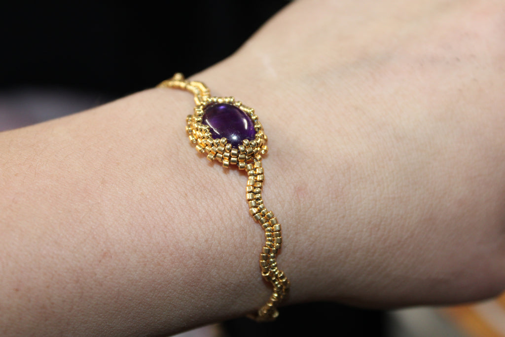 Amethyst Beaded Bracelets