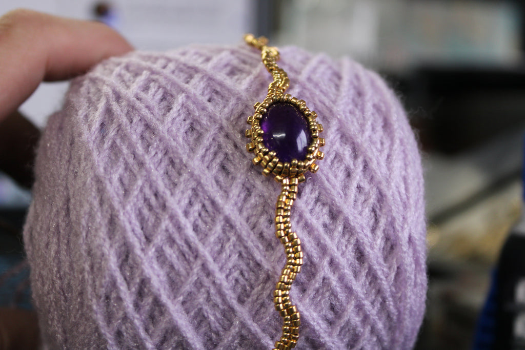 Amethyst Beaded Bracelets