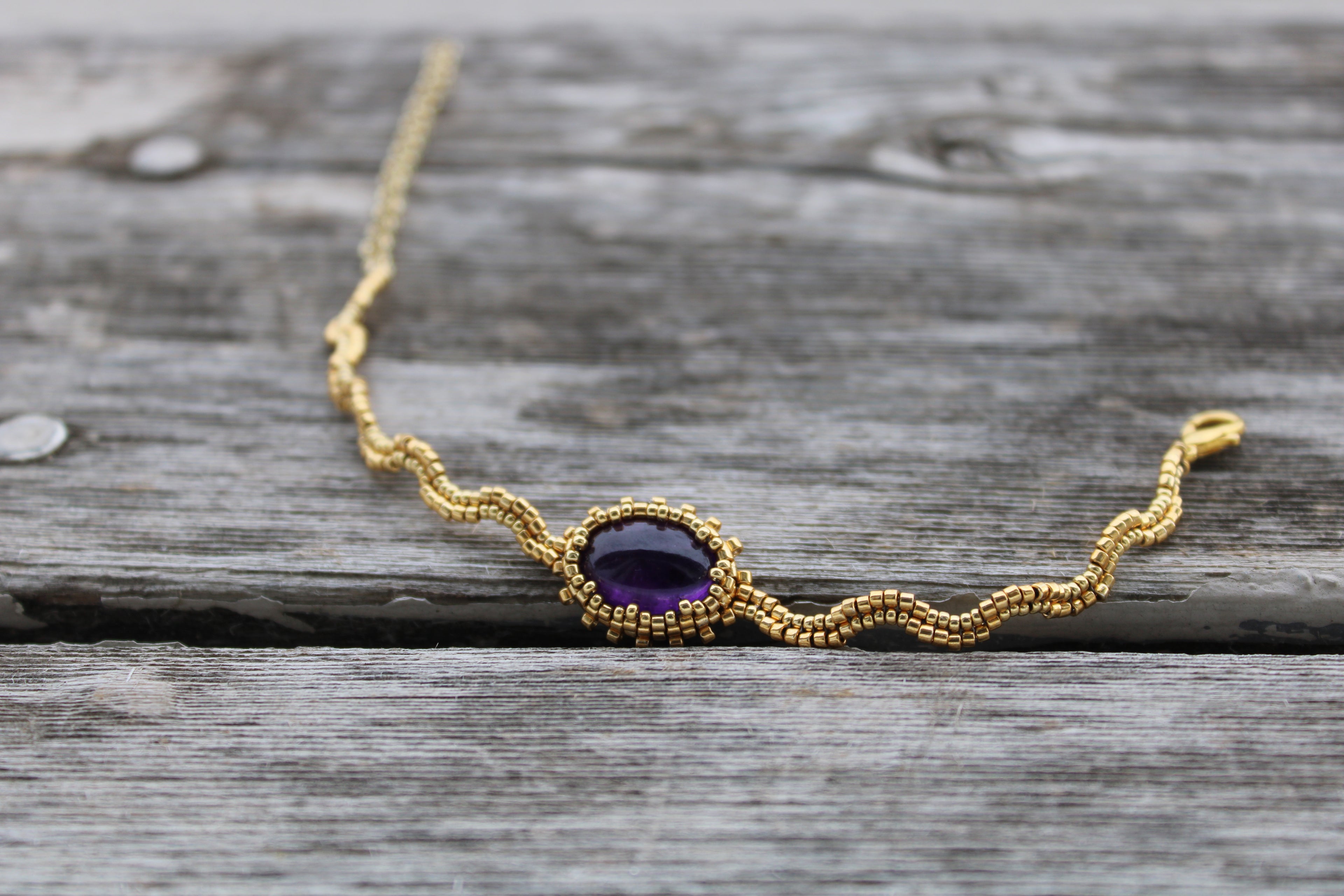 Amethyst Beaded Bracelets