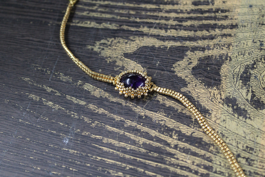 Amethyst Beaded Bracelets