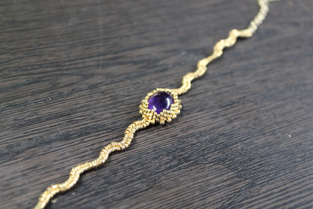 Amethyst Beaded Bracelets