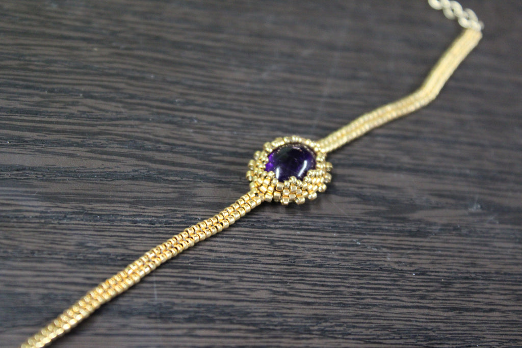 Amethyst Beaded Bracelets