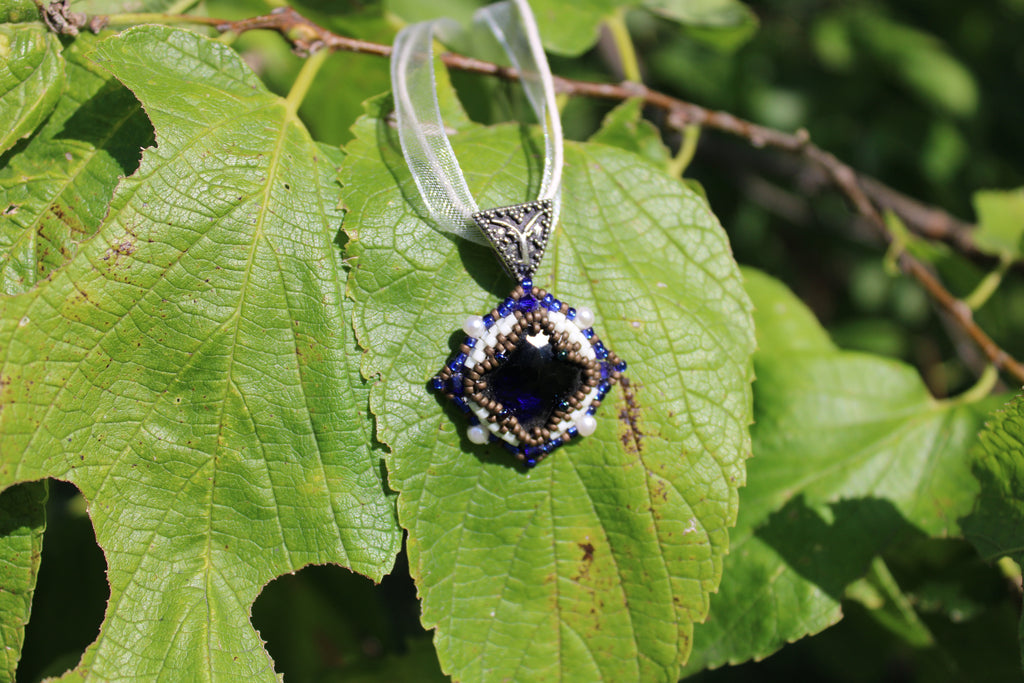 Blue Faceted Necklace