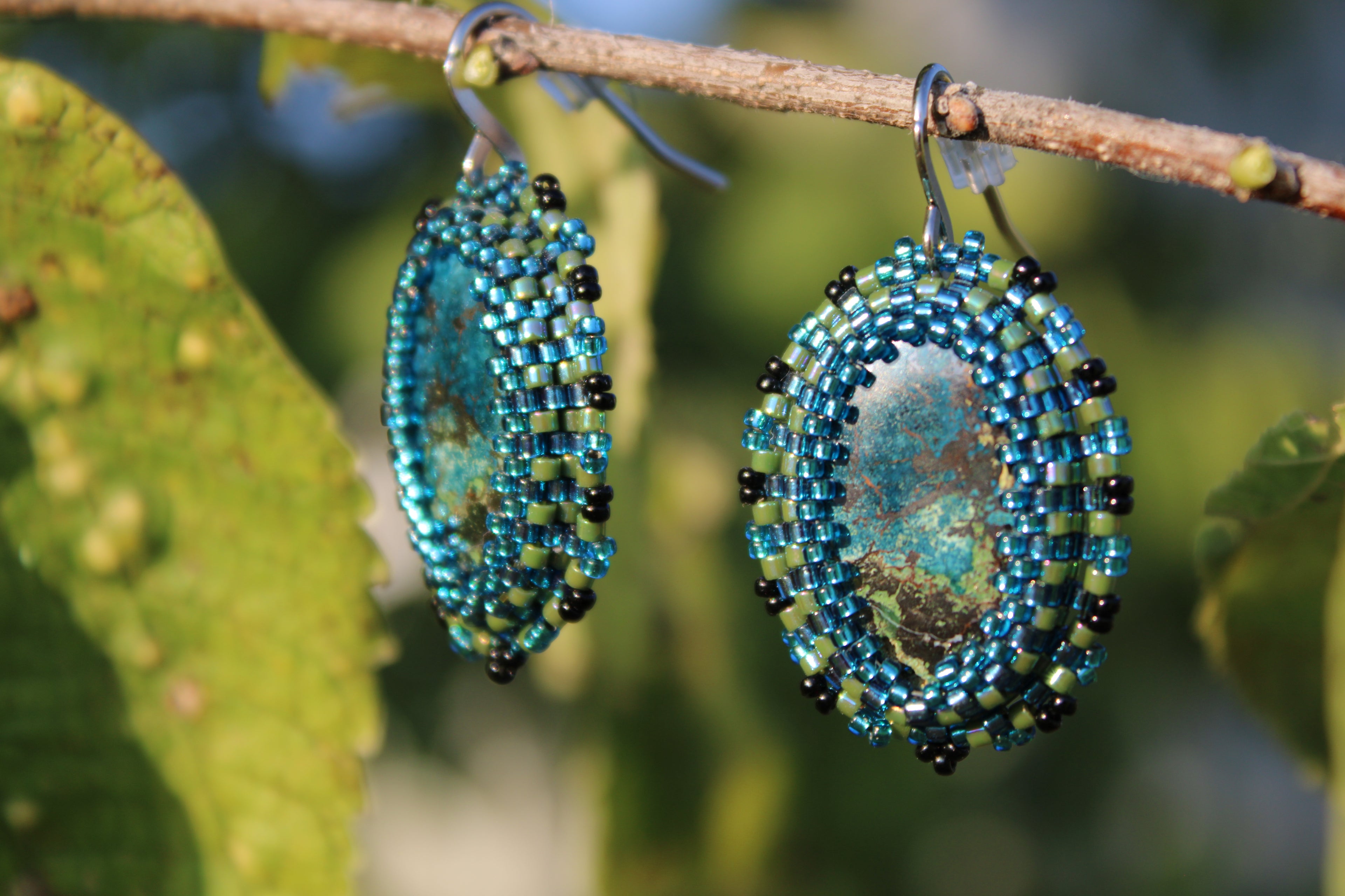 Shattuckite Earrings