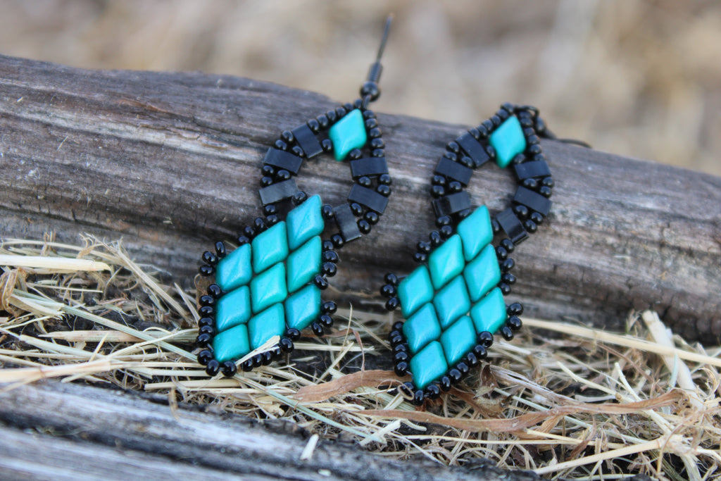 Quilted Dangle Earrings